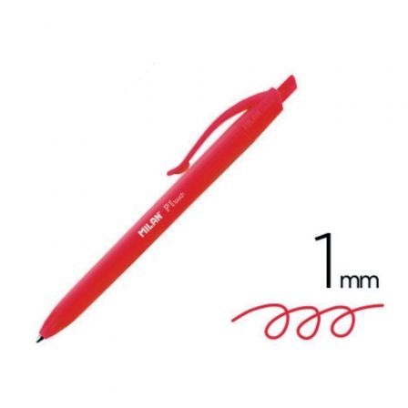 Milan Bolígrafo P1 Touch Retráctil Rojo (Set de 25) Milan Bolígrafo P1 Touch Retráctil Rojo (Set de 25)